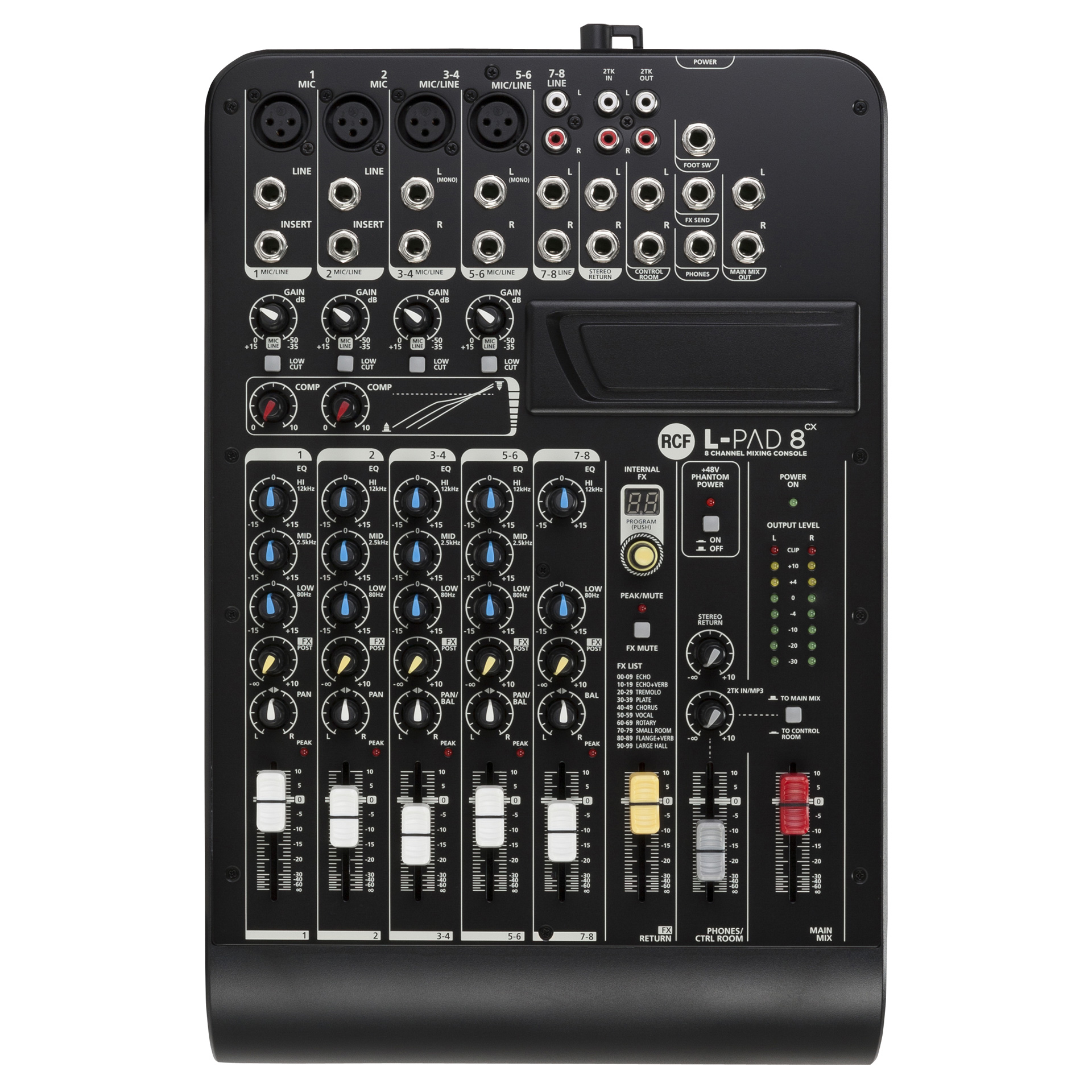 L-PAD 8CX 8 CHANNEL MIXING CONSOLE WITH EFFECTS
